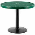 Global Industrial 36in Round Outdoor Table, 29inH, Green 278001GN